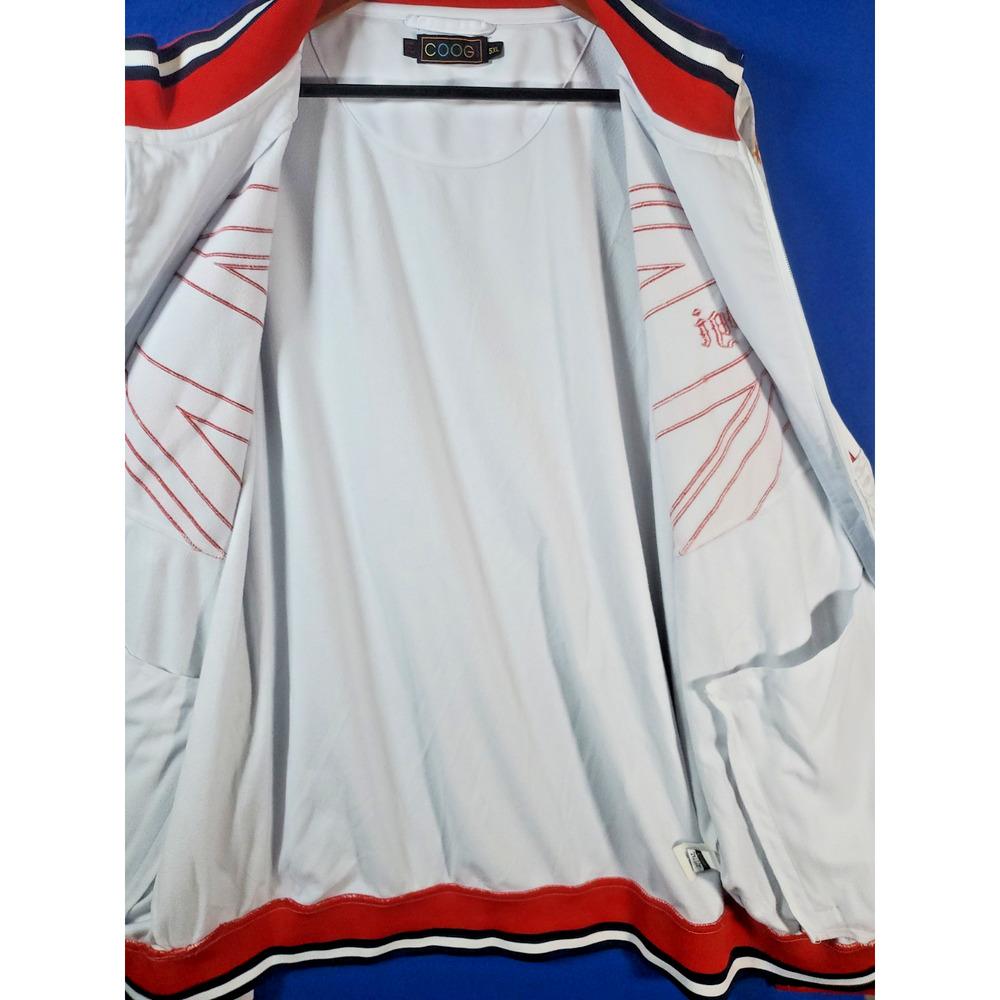 Vintage COOGI Track Jacket Mens Size 5XL White Union Jack British Flag Y2K - Picture 5 of 16